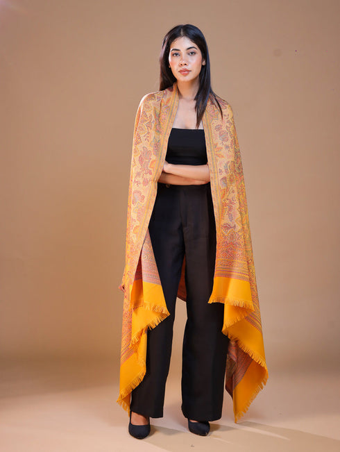 Women's Jamawar Wool Shawl